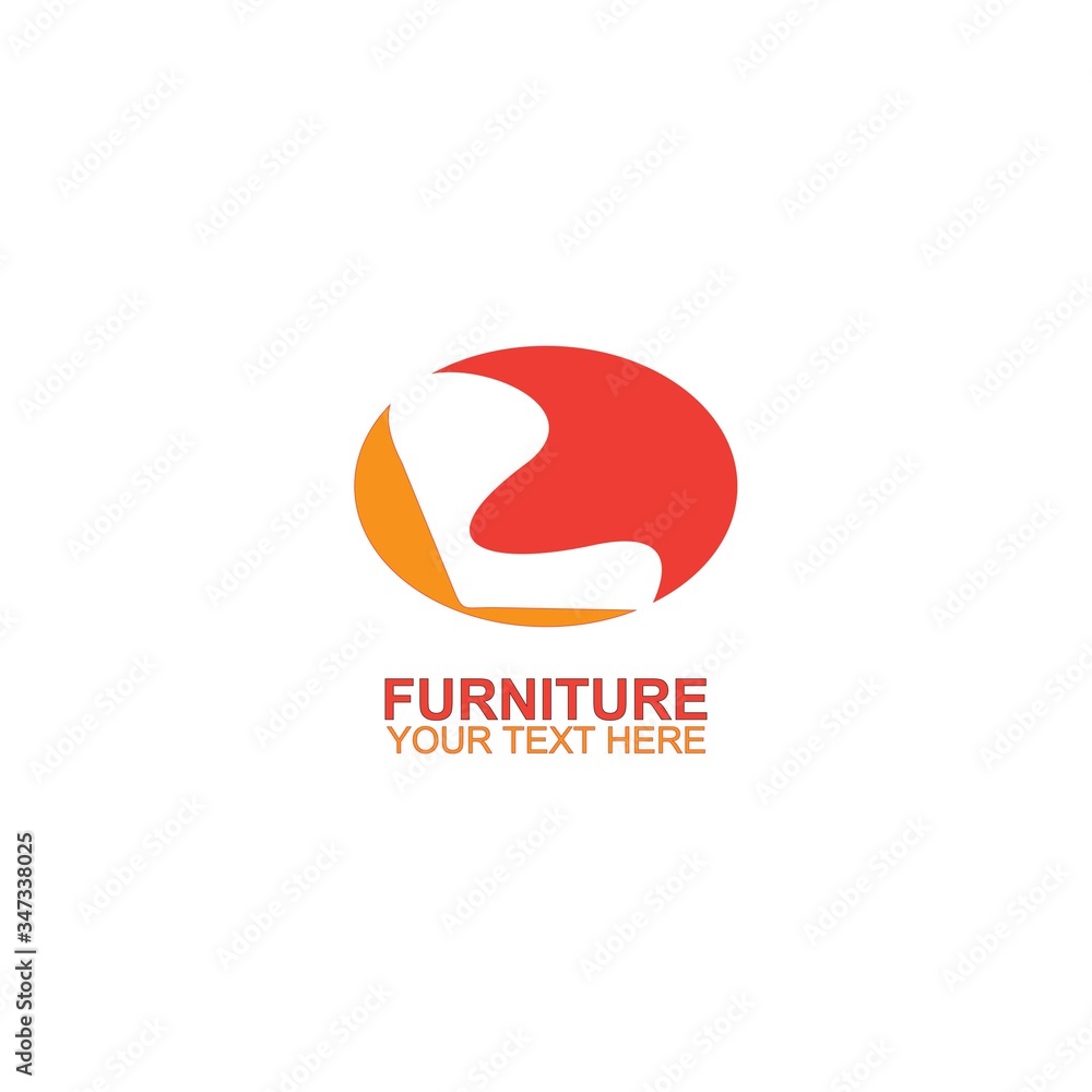 Modern Furniture Vector Logo template Modern Furniture Vector Logo template