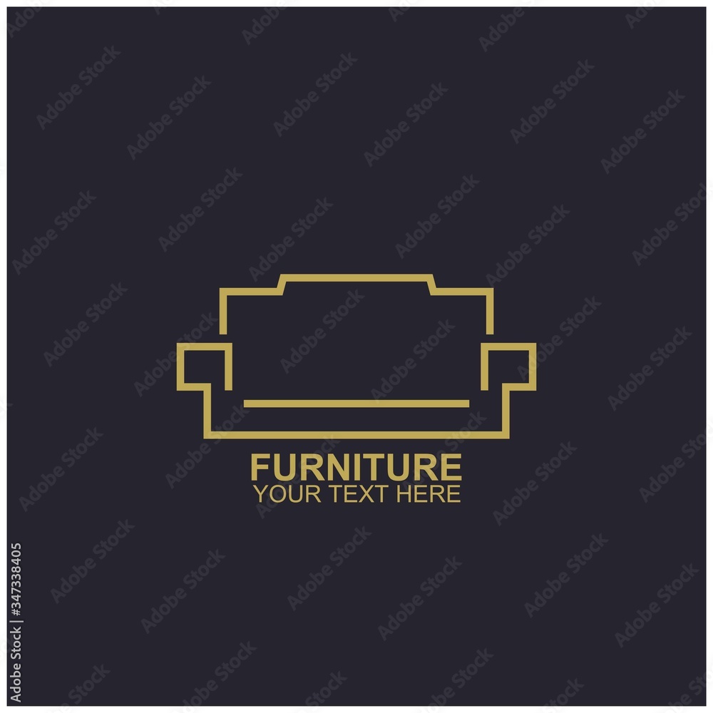 Modern Furniture Vector Logo template Modern Furniture Vector Logo template