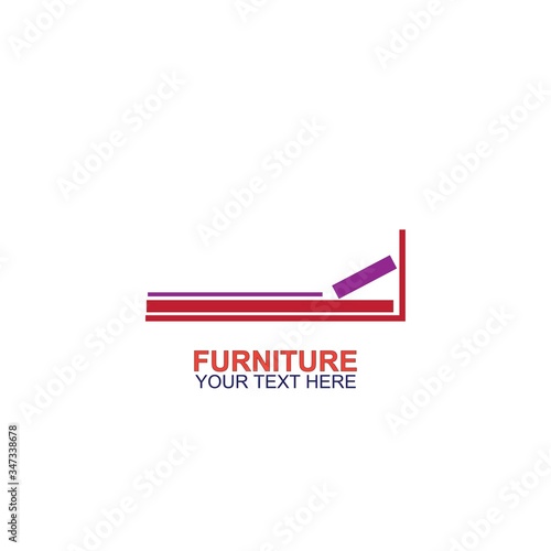 Modern Furniture Vector Logo template