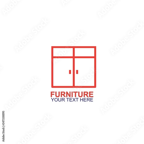 Modern Furniture Vector Logo template