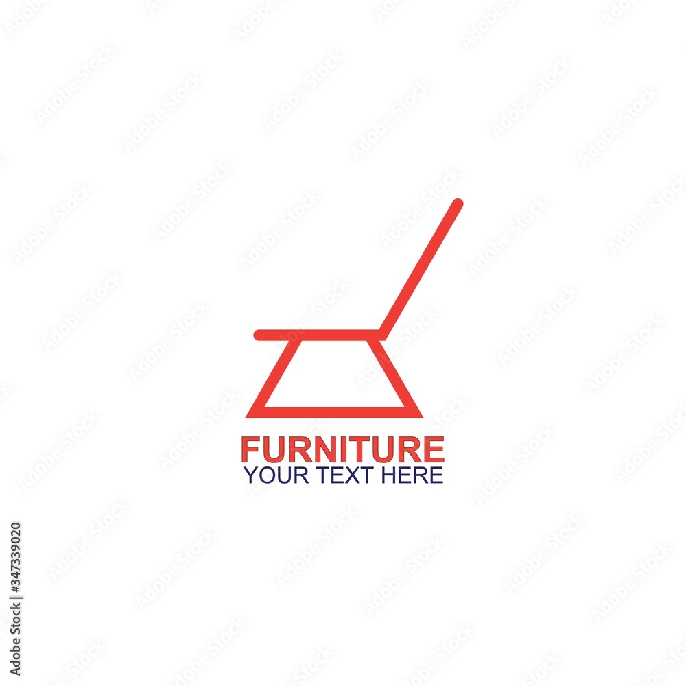 Modern Furniture Vector Logo template Modern Furniture Vector Logo template