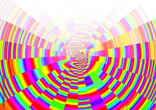 Vibrant colored circular and striped lines background. Starburst & sunburst effect, ideal for ad banner and cover design.