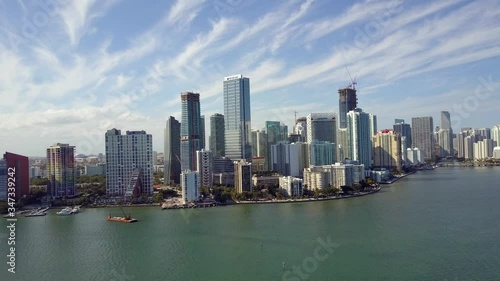 Wallpaper Mural Downtown Skyline of Miami Florida Aerial View Torontodigital.ca