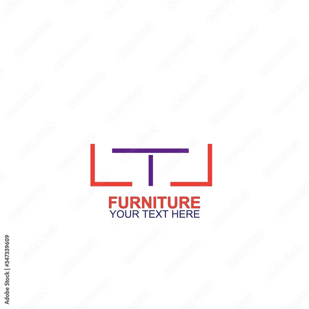 Modern Furniture Vector Logo template Modern Furniture Vector Logo template