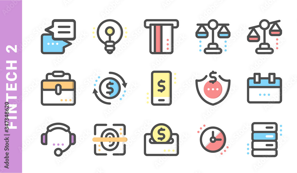 fintech 2, elements of Fintech icon set. Filled Outline Style. each made in 64x64 pixel fintech 2, elements of Fintech icon set. Filled Outline Style. each made in 64x64 pixel