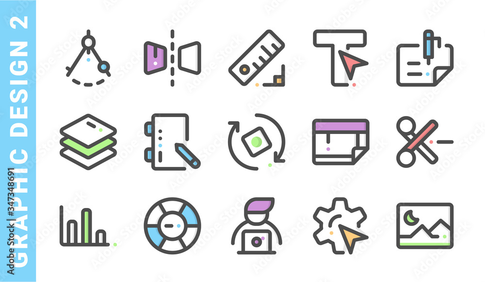 graphic design 2, elements of Graphic design icon set. Filled Outline Style. each made in 64x64 pixel graphic design 2, elements of Graphic design icon set. Filled Outline Style. each made in 64x64 pixel