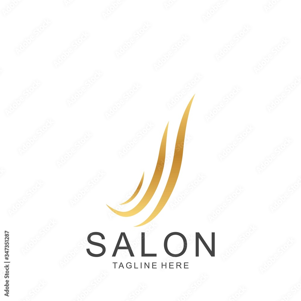 Modern Hair Salon Logo Design