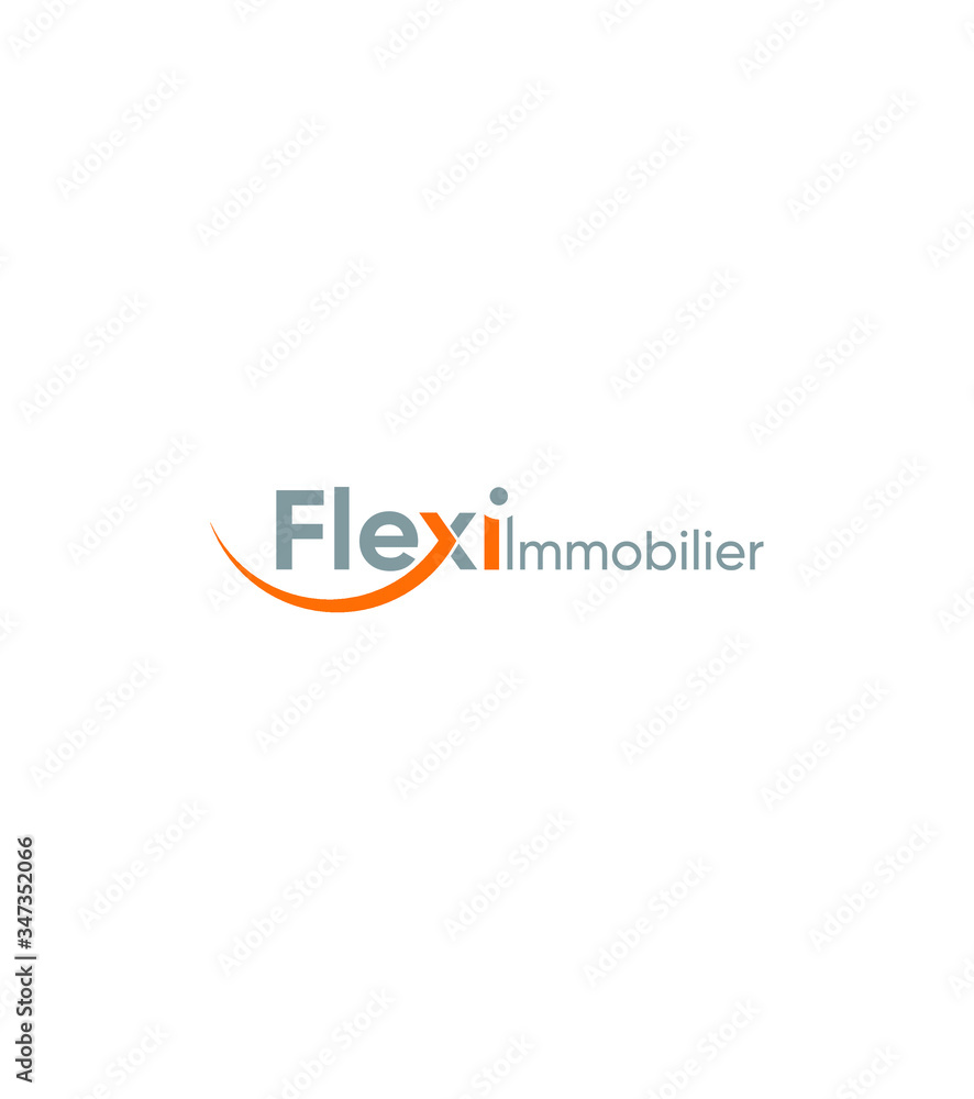 Abstract modern creative flexi immobilier logo template, vector logo for inspirations Abstract modern creative flexi immobilier logo template, vector logo for inspirations
