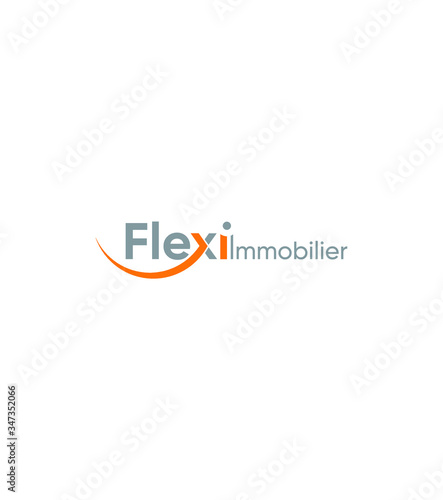 Abstract modern creative flexi immobilier logo template, vector logo for inspirations 