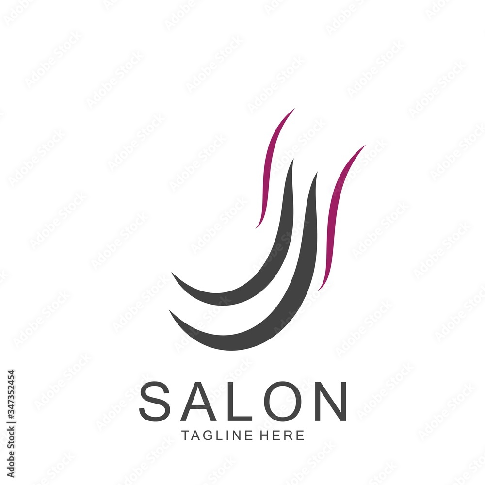 Modern Hair Salon Logo Design Modern Hair Salon Logo Design