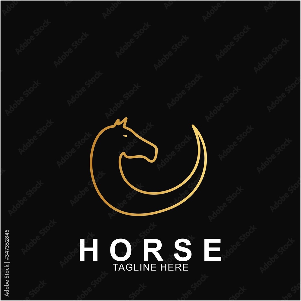 Horse Logo with modern concept Horse Logo with modern concept