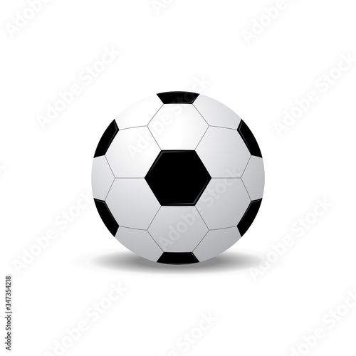 Football  Soccer ball vector isolated on white background.