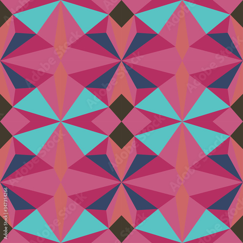 Abstract seamless colourful pattern geometric backgrounds vector design