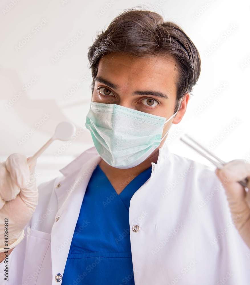 Concept of treating teeth at dentists Concept of treating teeth at dentists
