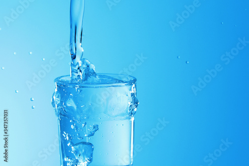 Glass of plain water 