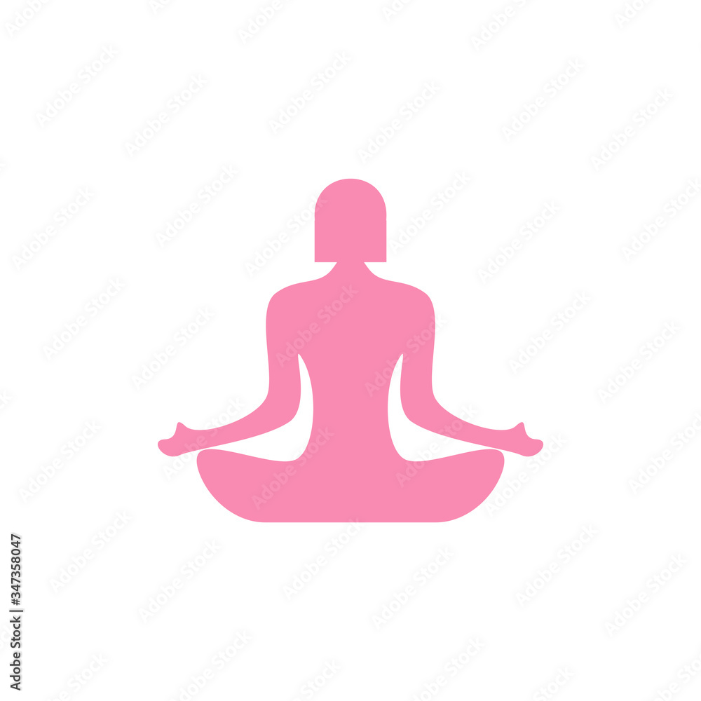 Yoga icon design template vector isolated Yoga icon design template vector isolated
