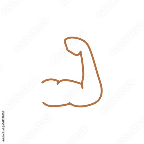 Bodybuilding icon design template vector isolated