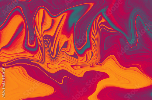 texture and background of a large tropical leaf. sun rays on a green leaf.background . abstract background. current river. colors aqua and lava.