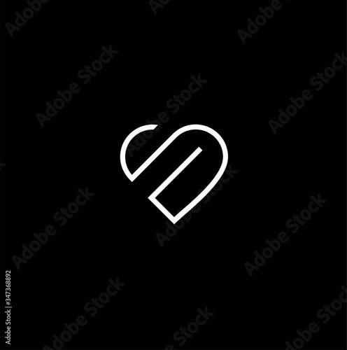 letter s love , S love  Logo  design Vector  Images With Black Background , logo letter S shape love line vector,  letter s love icon logo design 
