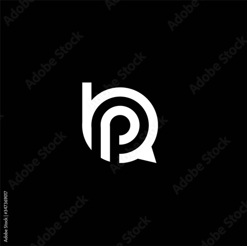 pb initial logo, bp initial logo chat  logo design symbol vector image , logo letter bp , logo bp combination 