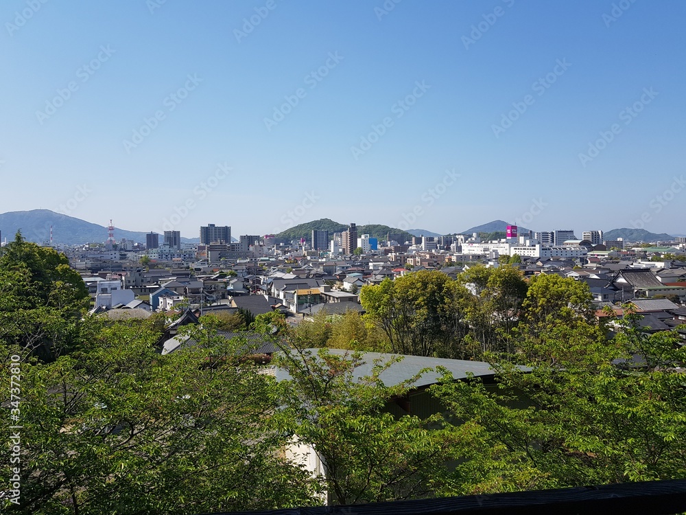 City view of Hofu Yamaguchi Japan