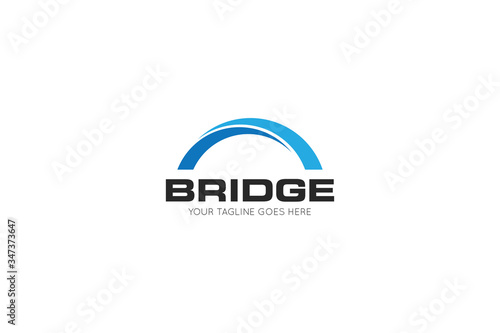 bridge logo and icon vector illustration design template
