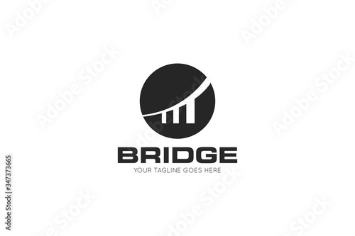 bridge logo and icon vector illustration design template