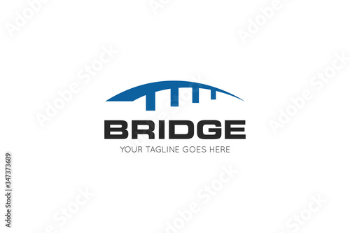 bridge logo and icon vector illustration design template