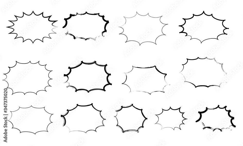 Obraz premium 筆で描かれた手描きのパンクフレーム