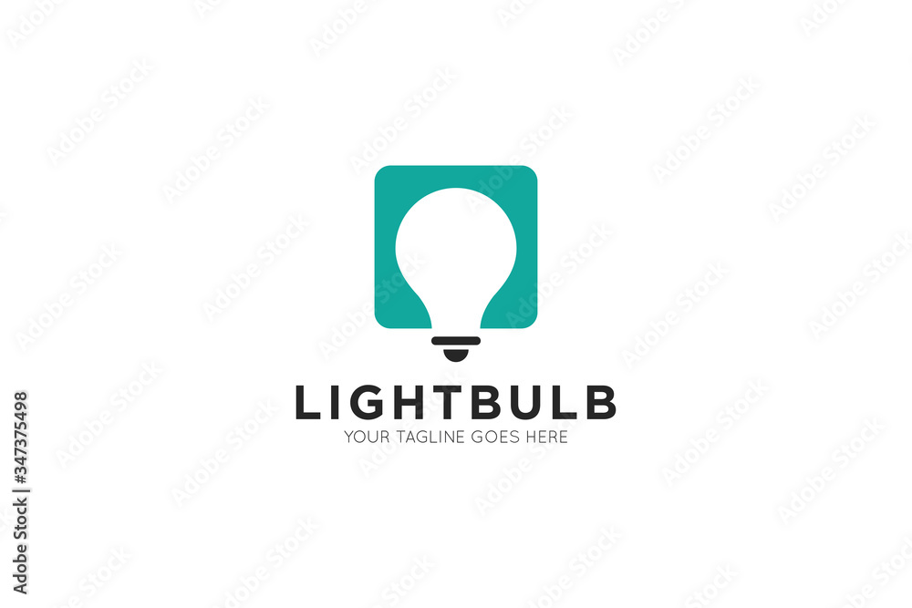 Creative idea bulb logo and icon vector illustration design template Creative idea bulb logo and icon vector illustration design template