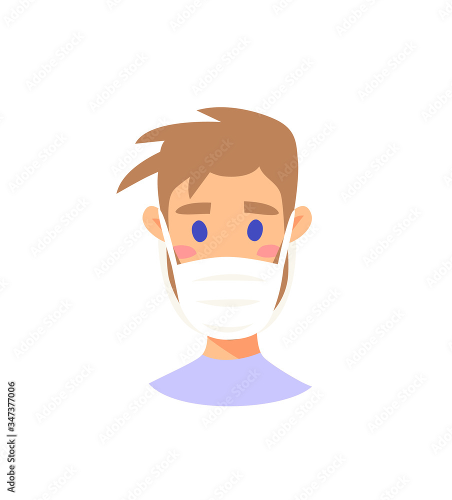 Set of male and female characters. Cartoon style masked people icons. Isolated guys avatars. Flat illustration protected men and women faces. Hand drawn vector drawing safe girls and boys portraits Set of male and female characters. Cartoon style masked people icons. Isolated guys avatars. Flat illustration protected men and women faces. Hand drawn vector drawing safe girls and boys portraits