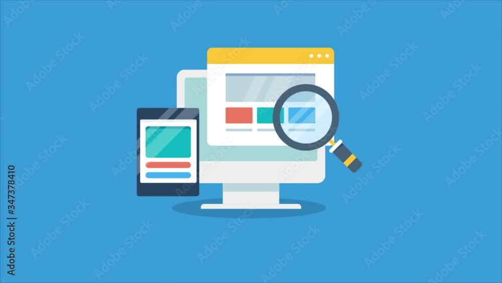 Website and mobile content engagement, internet seo ranking, digital marketing concept. 2d animation, video clip. Website and mobile content engagement, internet seo ranking, digital marketing concept. 2d animation, video clip.