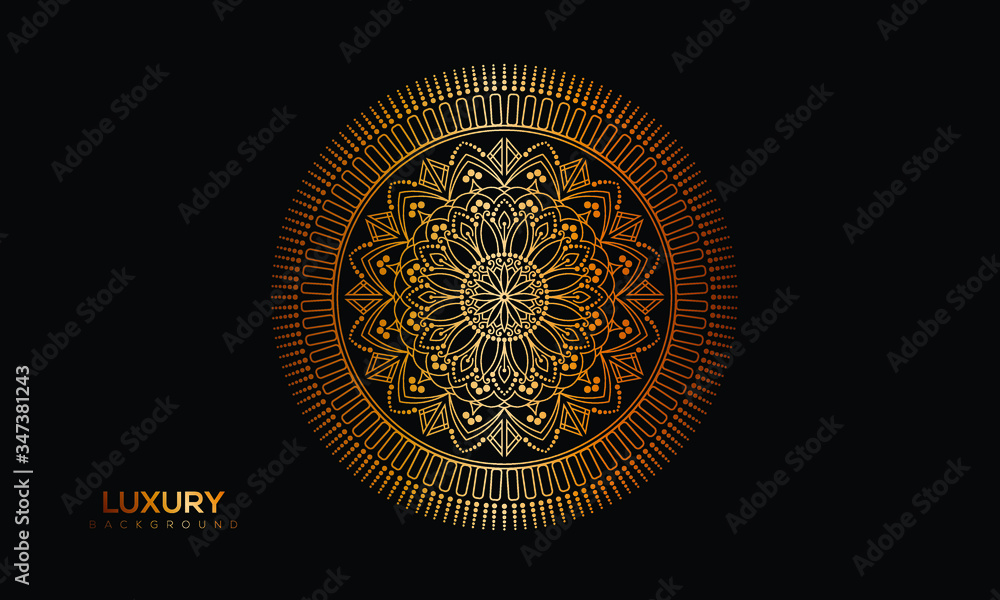 Fototapeta premium Luxury mandala background, decorative background with an elegant mandala design