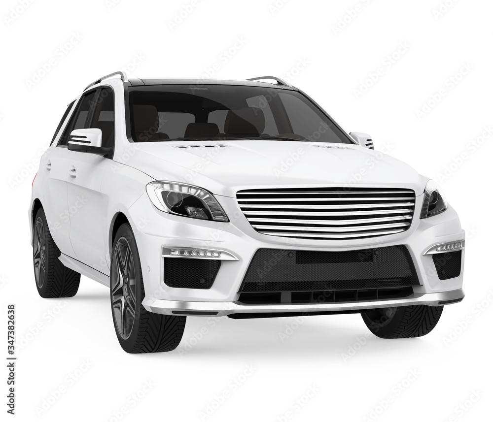 SUV Car Isolated