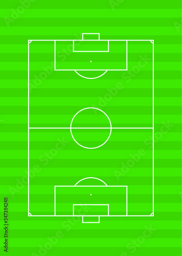 サッカー場ふかん図