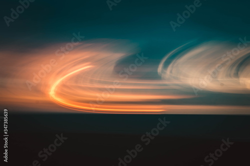 abstract blue and orange colorful background