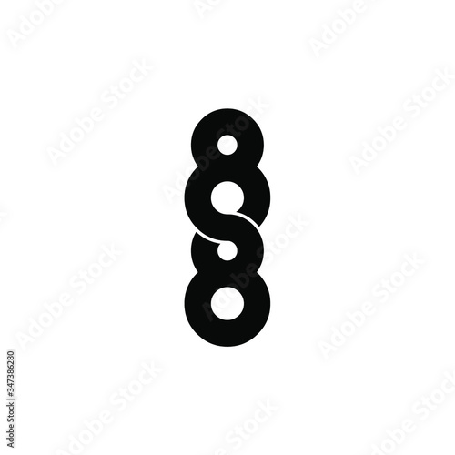 88 letter original monogram logo design