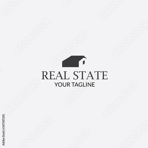 Real State Logo with style Modern for Construction , architecture , residence , hotel , property business , home interior or exterior