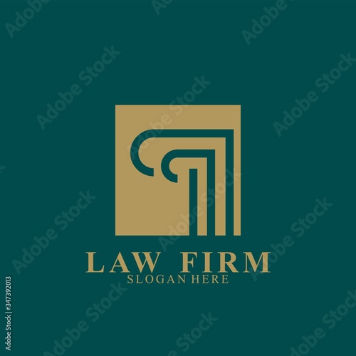 Law Firm Logo Design. Icon law firm vector