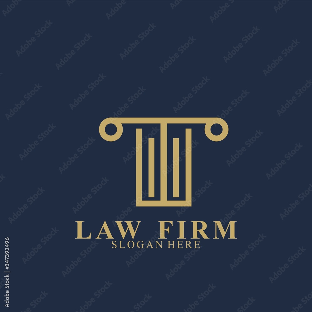 Law Firm Logo Design. Icon law firm vector