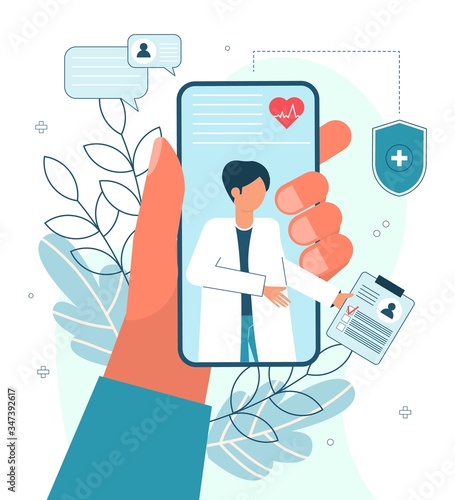 Online Doctor, Telemedicine, Medical Service Online for Patients.