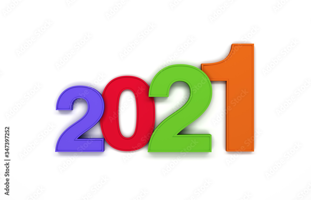 New Year 2021 Creative Design Concept - 3D Rendered Image New Year 2021 Creative Design Concept - 3D Rendered Image