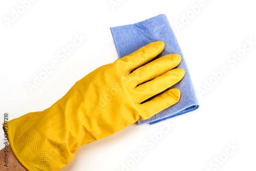 cleaning of the premises. latex gloves.