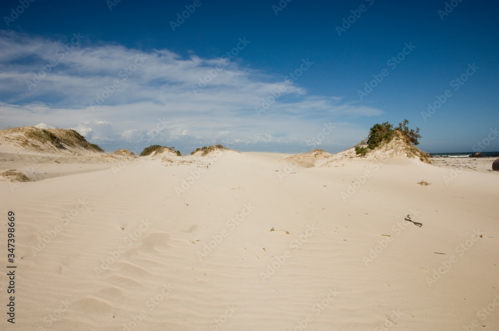 sand dunes and blue sky