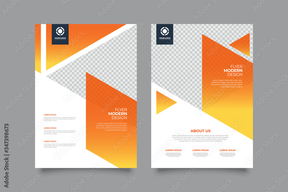 Corporate Creative Business Flyer brochure design, size A4 template, creative leaflet, trend cover geometric, agency flyer
