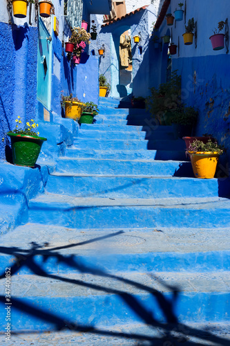Chefchouen Moroccan blue city in the mountains  © Bart