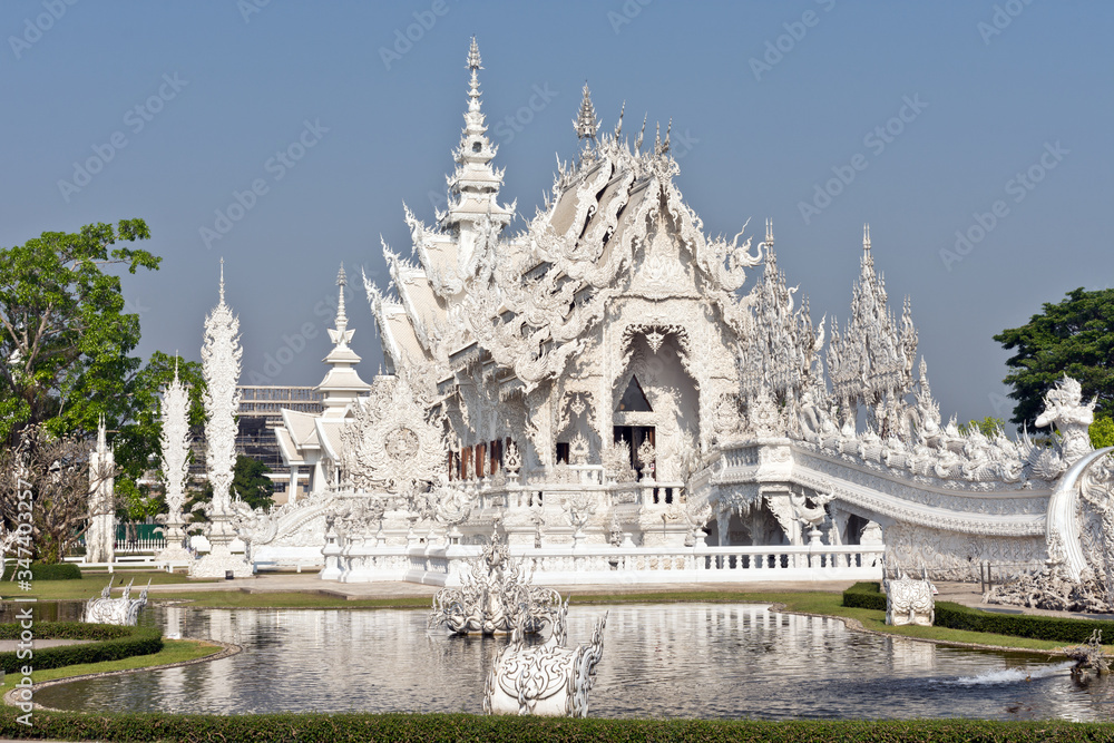 Wat Rong Khun (White Temple), Chiang Rai, Northern Thailand, Thailand, Asia