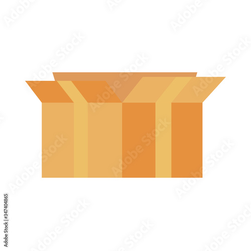 box carton delivery service isolated icon