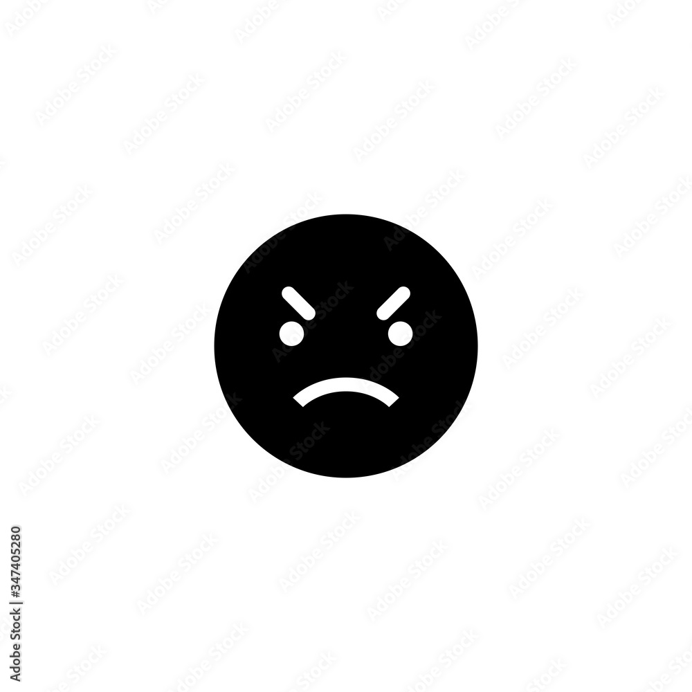 Bad Face Emoticon Icon Design Vector Bad Face Emoticon Icon Design Vector
