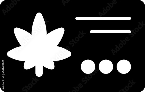 Black Calendar and marijuana or cannabis leaf icon isolated on white background. National weed day. Hemp symbol.  Vector Illustration